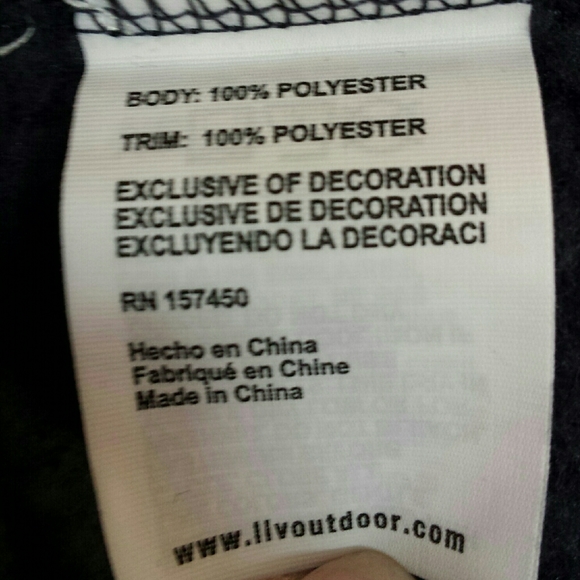 NWT Liv Outdoor Men's Blue Textured Knit 1/4 Zip Pullover S - Picture 13 of 14